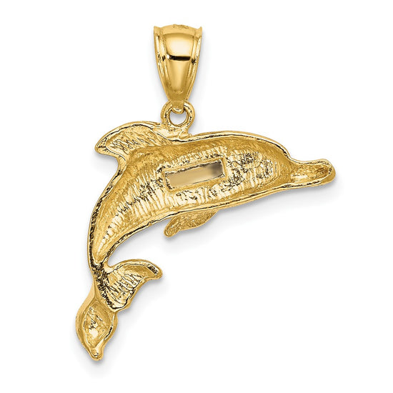 Gold Polished Dolphin Pendants
