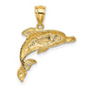 Gold Polished Dolphin Pendants
