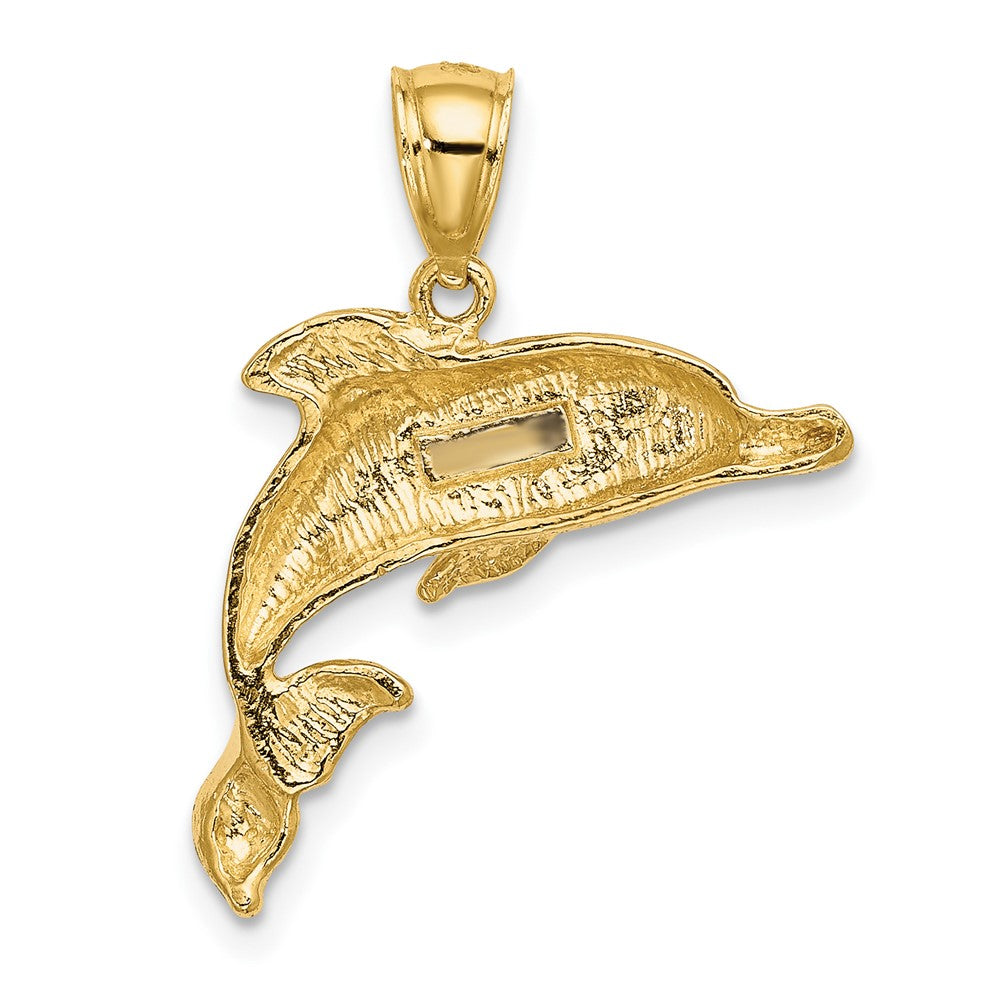 Gold Polished Dolphin Pendants