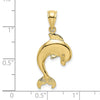 Gold Polished Dolphin Pendants