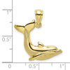 Gold Polished Dolphin Pendants