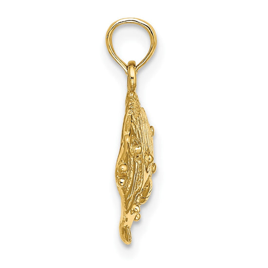 Gold Polished Fish Pendants