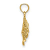 Gold Polished Fish Pendants