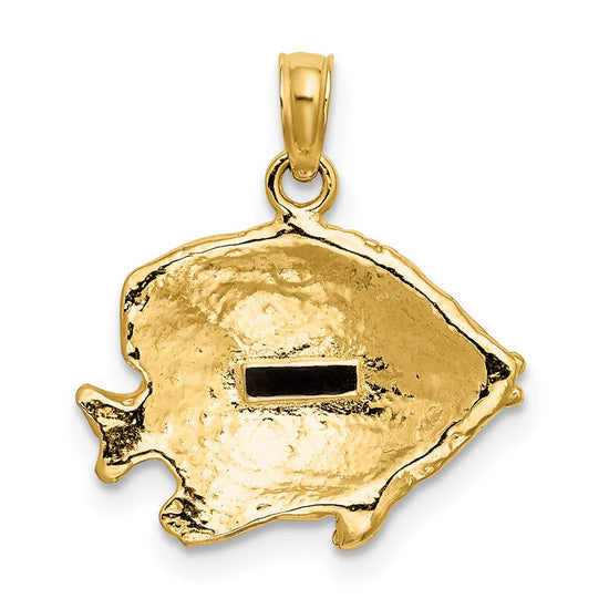 Gold Polished Fish Pendants