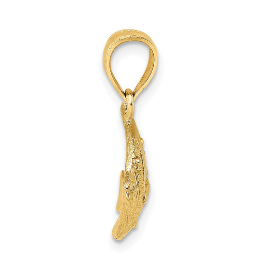 Gold Polished Fish Pendants