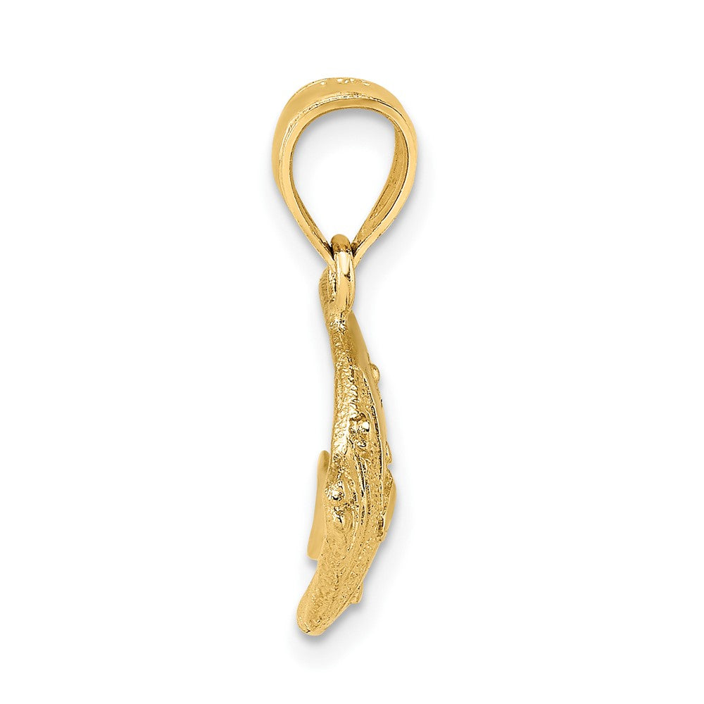 Gold Polished Fish Pendants
