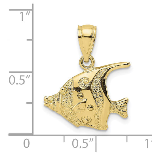 Gold Polished Fish Pendants
