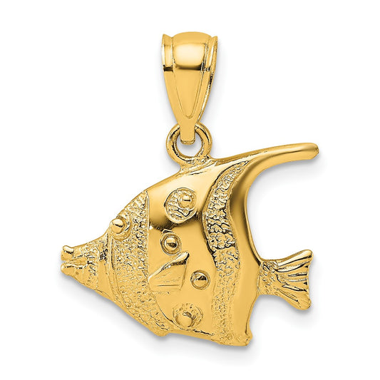 Gold Polished Fish Pendants