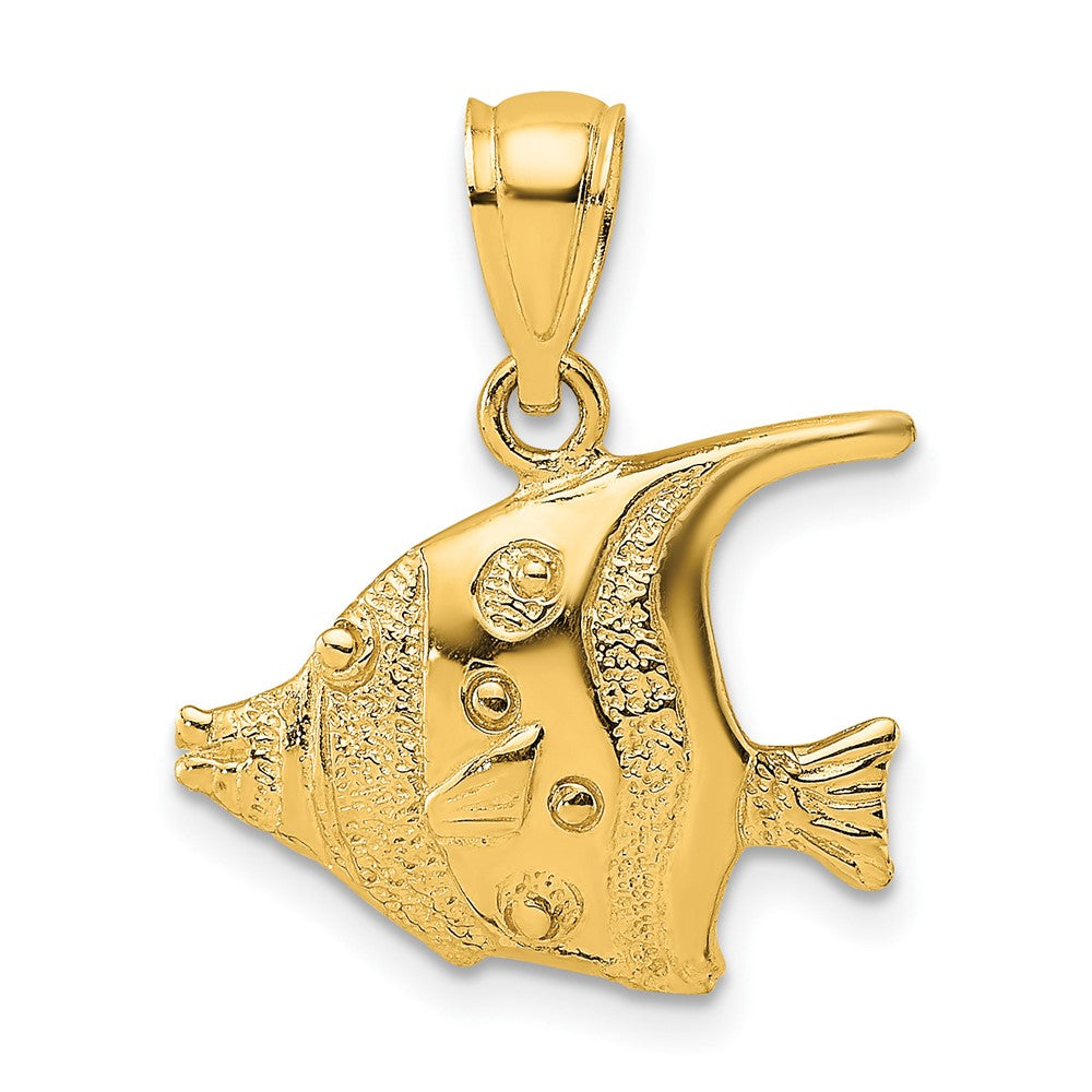 Gold Polished Fish Pendants