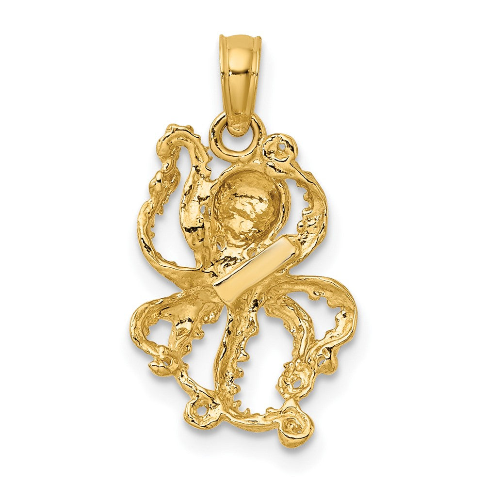 Gold Polished Octopi Pendants