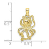 Gold Polished Octopi Pendants