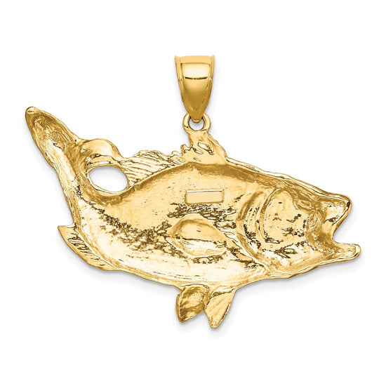 Gold Polished Fish Pendants