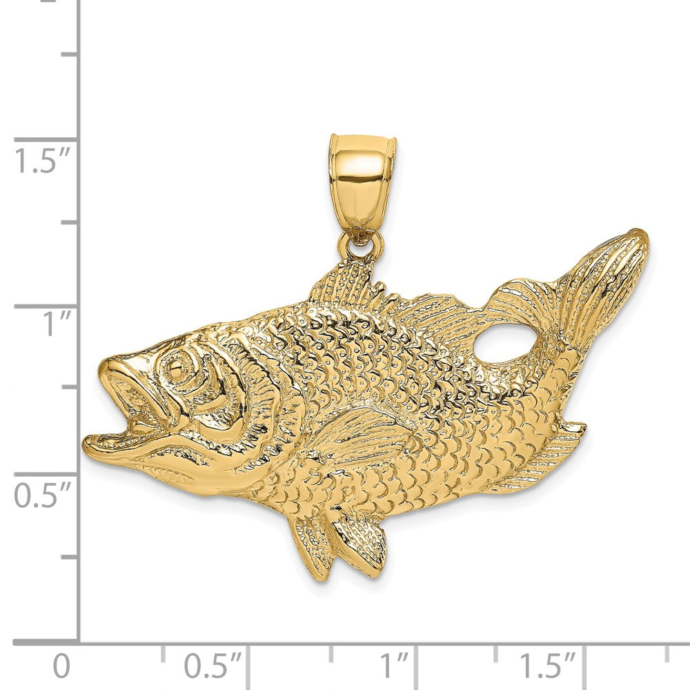 Gold Polished Fish Pendants