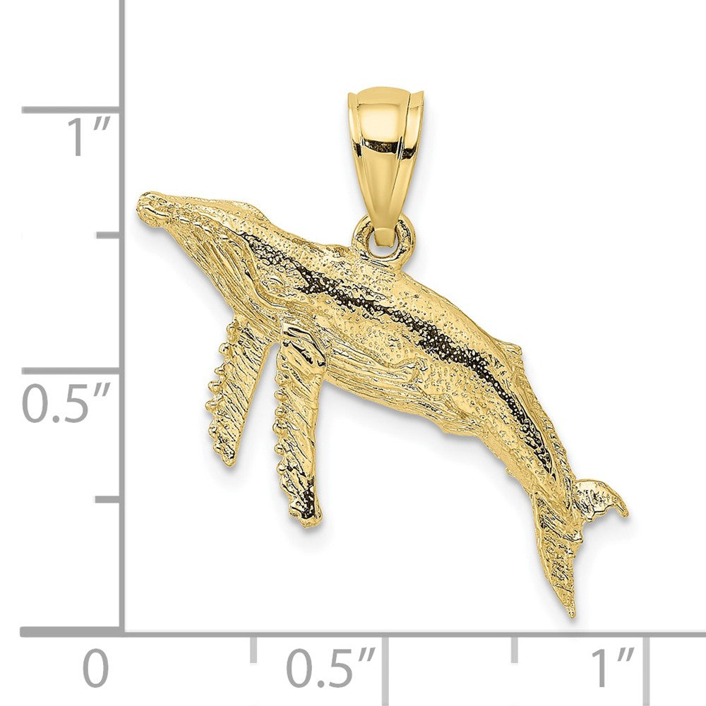 Gold Polished Whale Pendants