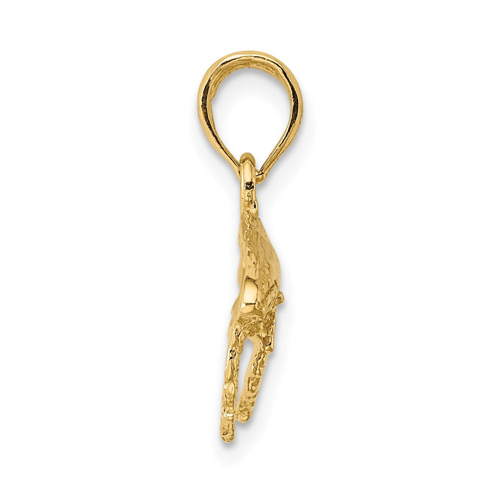Gold Polished Whale Pendants