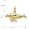 Gold Polished Whale Pendants