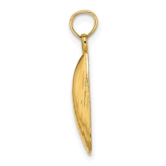 Gold Polished Sea Shell Pendants