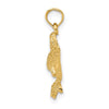 Gold Polished Stingray Pendants