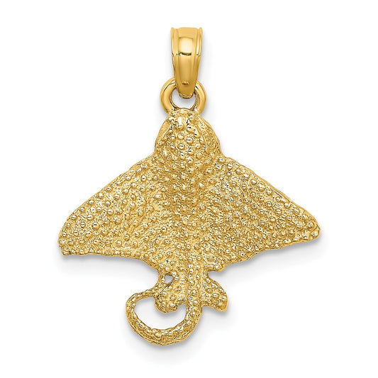Gold Polished Stingray Pendants