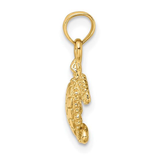 Gold Polished Turtle Pendants