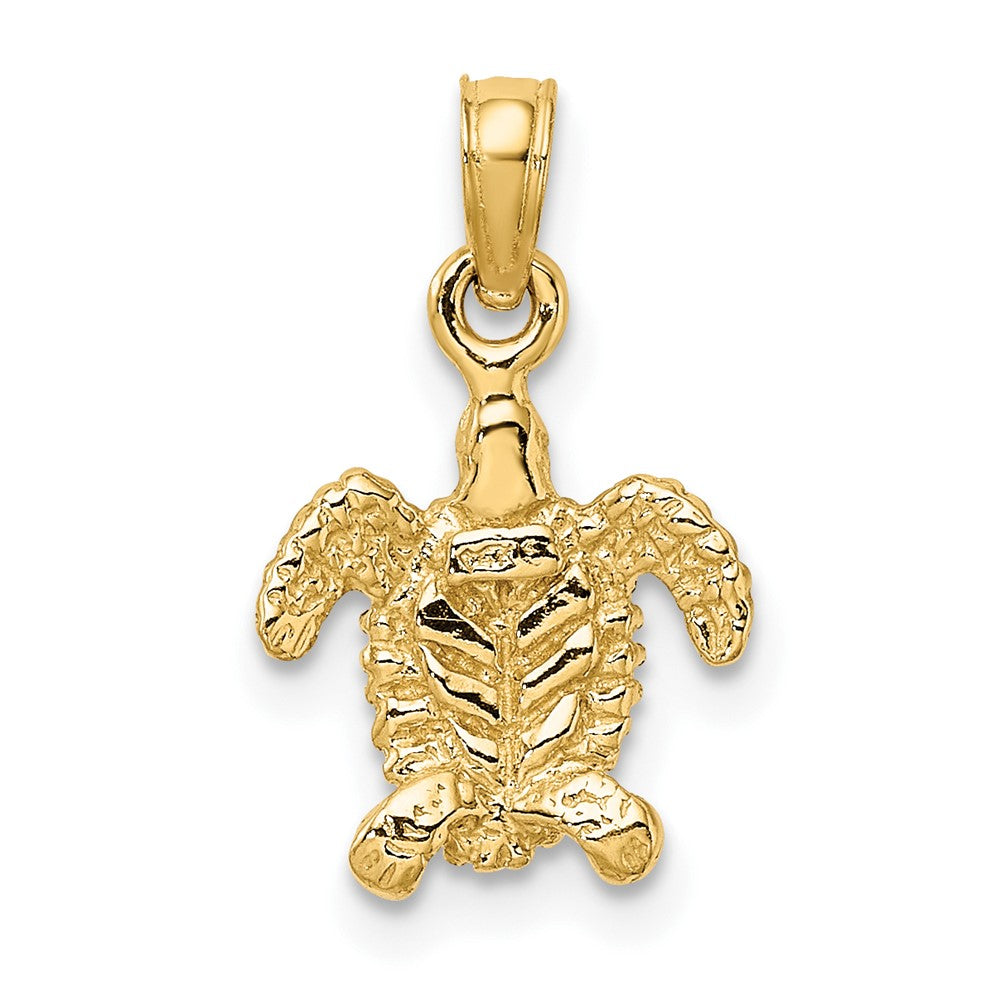 Gold Polished Turtle Pendants