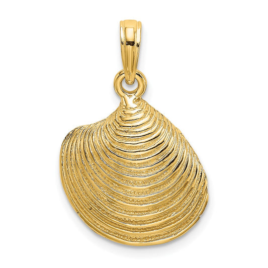 Gold Polished Sea Shell Pendants