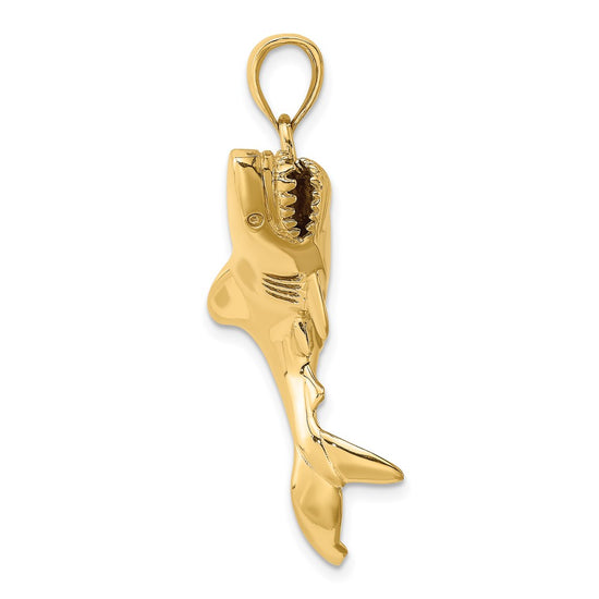 Gold Polished Shark Pendants