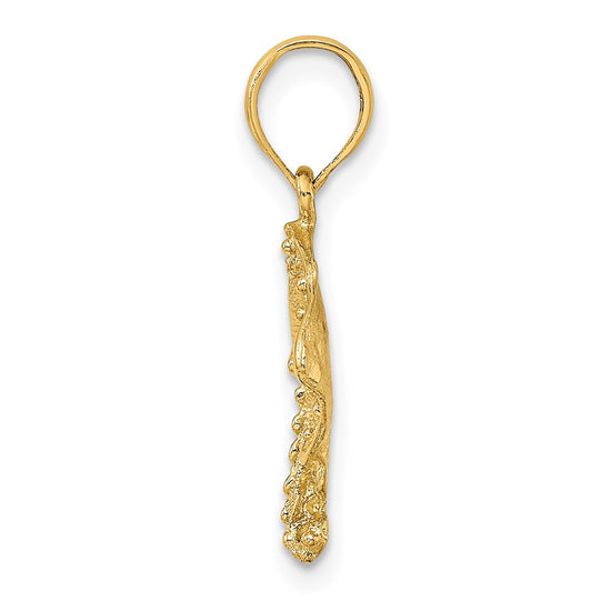 10K 2-D Stingray Charm