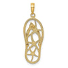 10K Multi Starfish Flip-Flop Charm