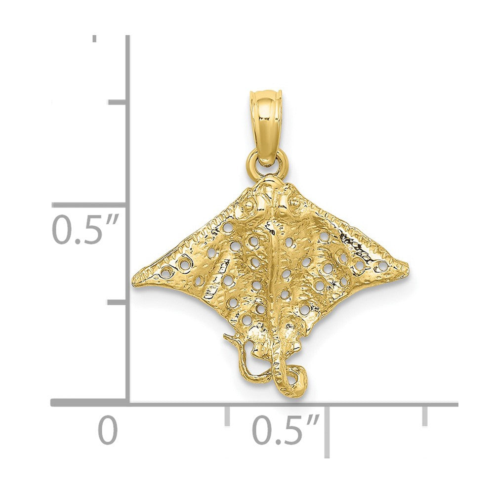 Gold Polished Stingray Pendants