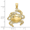 Gold Polished Crab Pendants