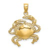 Gold Polished Crab Pendants