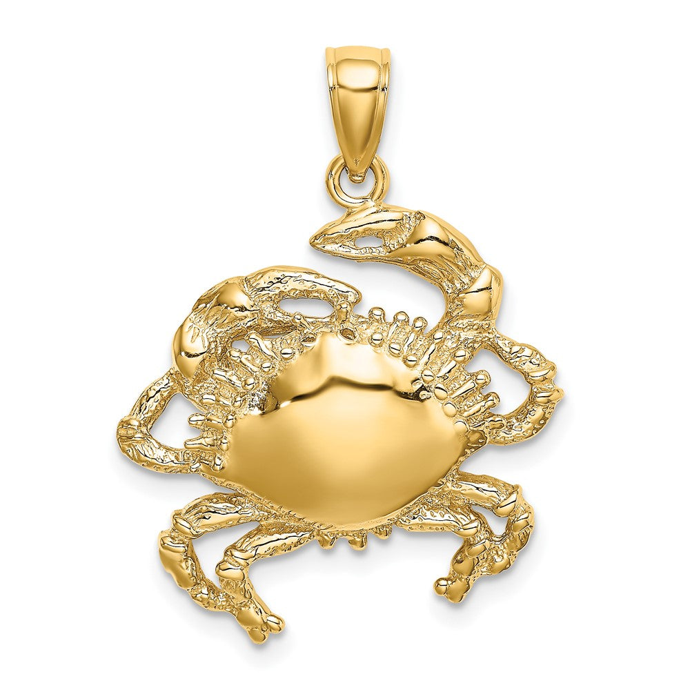 Gold Polished Crab Pendants
