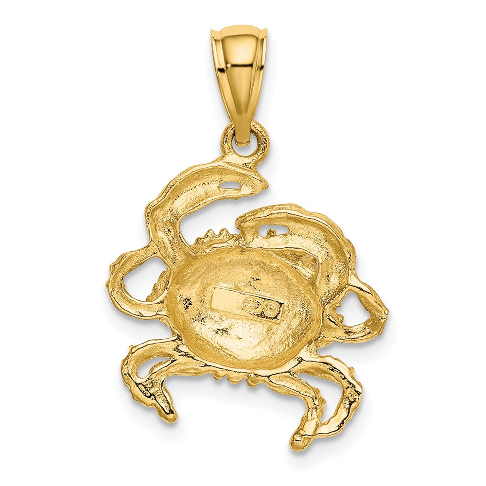 Gold Polished Crab Pendants