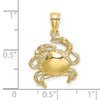Gold Polished Crab Pendants