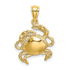 Gold Polished Crab Pendants