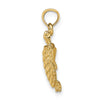 10K Textured Sea Turtle Charm