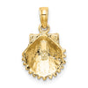 Gold Polished Sea Shell Pendants
