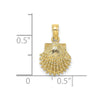 Gold Polished Sea Shell Pendants