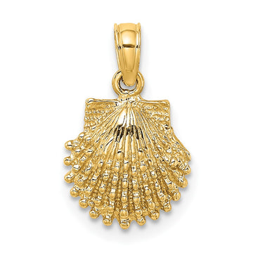 Gold Polished Sea Shell Pendants