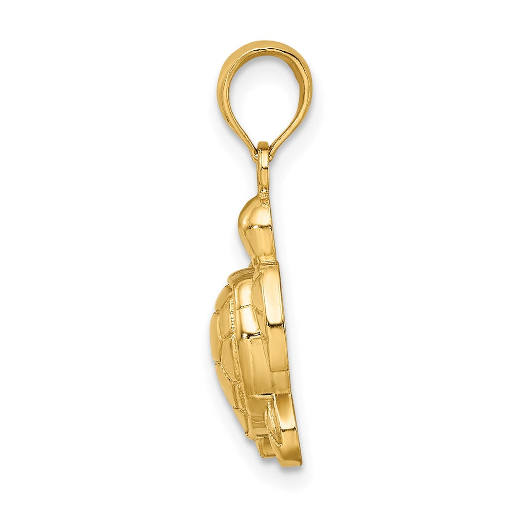 Gold Polished Turtle Pendants