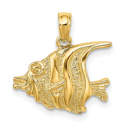 Gold Polished Fish Pendants