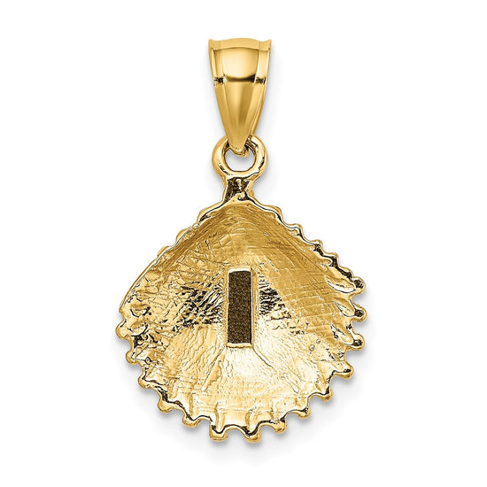 Gold Polished Sea Shell Pendants