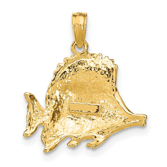 Gold Polished Fish Pendants