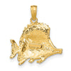 Gold Polished Fish Pendants
