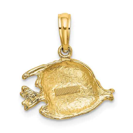 Gold Polished Fish Pendants