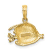 Gold Polished Fish Pendants