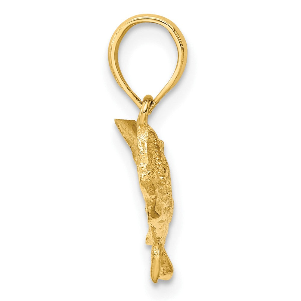 Gold Polished Fish Pendants