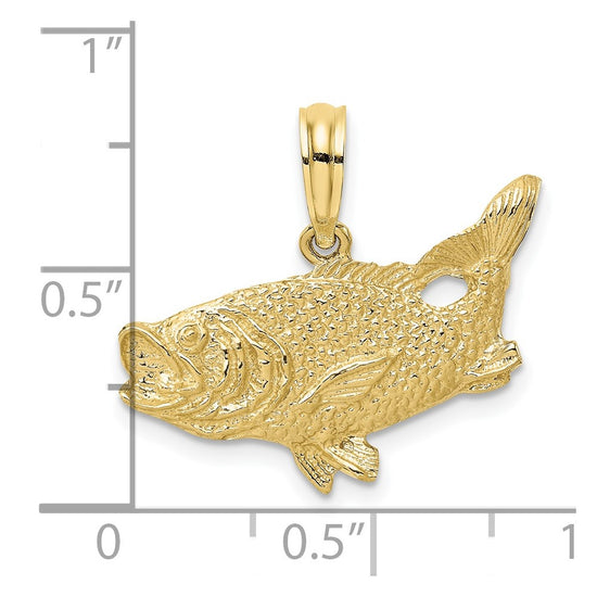 Gold Polished Fish Pendants