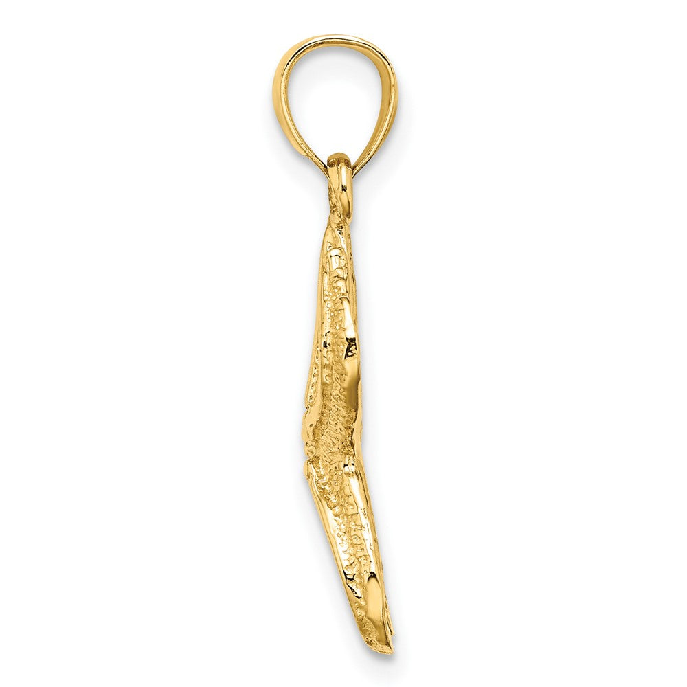 Gold Polished Starfish Pendants